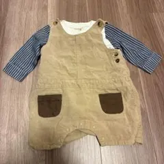 petit main　重ね着　カバーオール　80サイズ