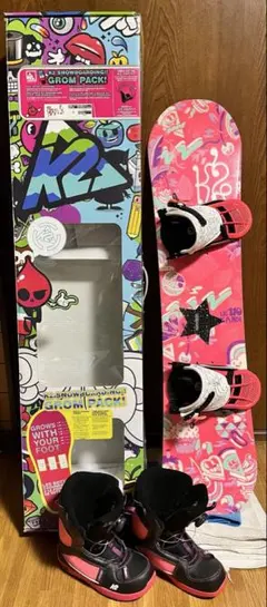 スノーボード　お得　3点セット　子供用　中古　送料無料 楽天市場】スノーボード 3点セット キッズの通販