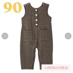 しまむら choco ベビー サロペット ベージュ 90cm