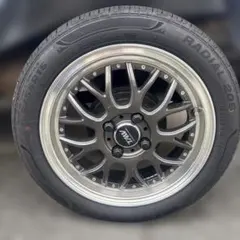 165/55R15 ガンメタ/シルバー ホイールセット　軽自動車のサムネイル
