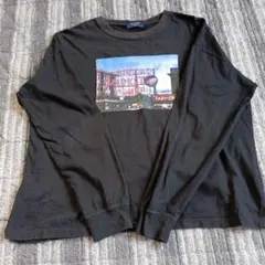 BACK NUMBER　ネオンフォトプリント ロングスリーブTシャツ　L