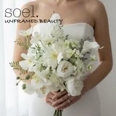 ウェディングブーケ アーティフィシャルフラワー｜前撮り・挙式用｜ホワイト