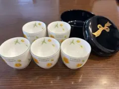 イブサンローラン菓子入れ ヒロミチナカノ湯飲み5個セット