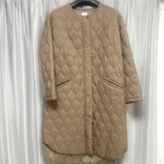 Dreskip キルティングロングコート アウター ベージュ
