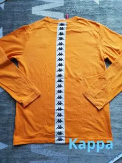 Kappa オレンジ 長袖 Tシャツ 　ユニセックス