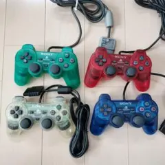 SONY PS2 DUALSHOCK2 コントローラー クリアカラー 5点セット - メルカリ