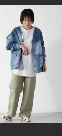 デニムジャケット パッチワーク