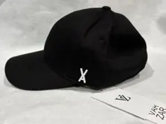 VARZAR ブラック キャップ ロゴ ホワイト