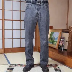 ​【日本製】EDWIN エドウィン ブラックデニム ジーンズ W30 古着
