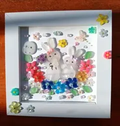 ❤️海色チューリップ❤️うさぎ❤️シマエナガ❤️シーグラスアート