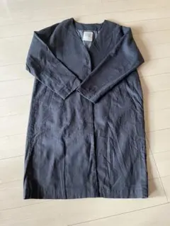 Stadio clipスタジオクリップ ノーカラーコート グレー