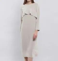 美品 25SS 完売 EPOCA ソフトダブルクロス Iラインドレス　40のサムネイル