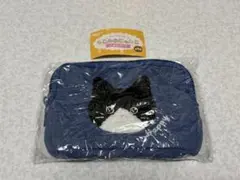 もこふわにゃんこ さがらポーチ ハチワレ 猫