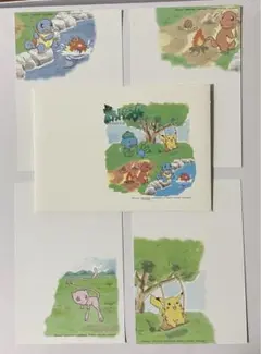 ポケモン絵入りハガキ４枚