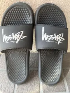 stussy×NIKE BENASSI us10 28センチ ステューシー 黒 Nike Benassi Stussy Off Noir Men's - CW2787-001 - US