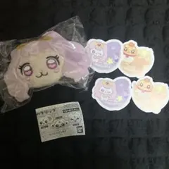 プリキュア ぬいぐるみクリップ パフ ぷちきゅあステッカー4枚