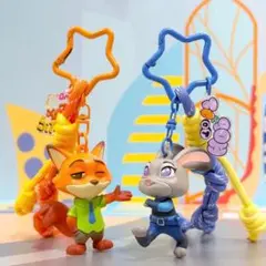 ズートピア2 ストラップ、バッグチャームセット ニック 映画グッズ