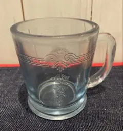 ファイヤーキングサファイヤブルーヴィンテージ ガラスマグカップ 