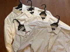 BANANA REPUBLICストライプ長袖ワイシャツ3枚セット M（とオマケ）