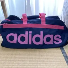 adidas ボストンバッグ ネイビー ピンクのサムネイル