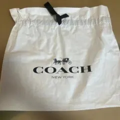 COACH ショップ袋 ホワイト リボン付き