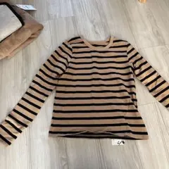 タグ付き　ボーダーロンT