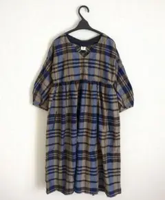新品　アフタヌーンティー チェック柄チュニック　ワンピース