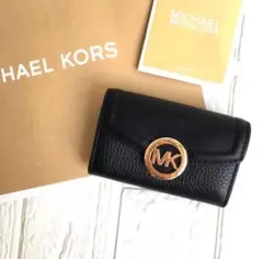新品 マイケルコース MICHEAL KORS ブラック キーケース