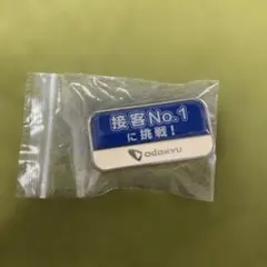 小田急電鉄 接客No.1に挑戦！ ピンバッジ（非売品）