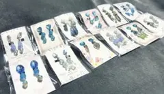 ネジバネ式ハンドメイドイヤリング12個セット