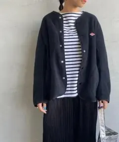 新品未使用タグ付　ダントンDANTONシャツカーディガン　38 ネイビー 新品未使用タグ付 ダントンDANTONシャツカーディガン 38