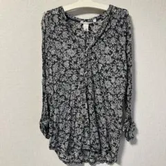H&M L.O.G.G. 花柄五分袖チュニック
