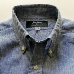 サウスウィック　ブルー　リネンシャツ　ボタンダウンシャツ　ブルックスブラザーズ