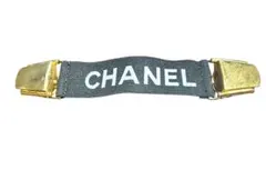 CHANEL 黒 ナイロン シャツホルダーゴールド金具 多目的用途のサムネイル