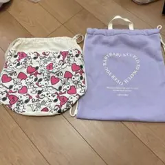 手提げバッグと巾着セット