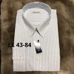 長袖シャツ 43-84 LL 未使用　ストライプ　ワイシャツ　ビジネス