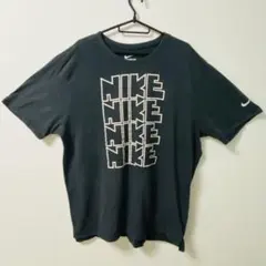 Nike Tシャツ 黒 XXL ビッグロゴ 総柄 半袖