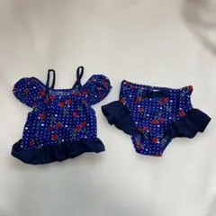 チェリー柄セパレート水着 140cm