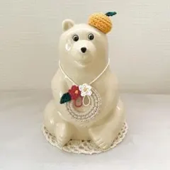 しろくま貯金箱 置物