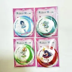 美少女戦士セーラームーン 缶ミラー 缶バッチ 4個 セブンイレブン コラボ
