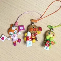 アンパンマン ドキンちゃん メロンパンナ ストラップ 3個セット 非売品
