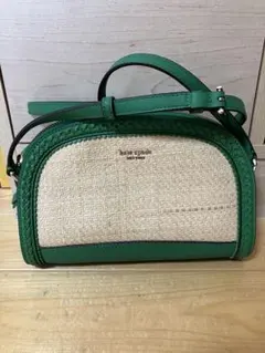 kate spade ショルダーバッグ 緑/ベージュ