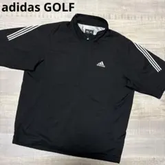 アディダスゴルフ★撥水★ストレッチ★ハーフジッププルオーバー【メンズ サイズM】