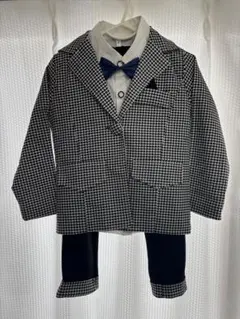 男の子フォーマルスーツセット 100cm チェック柄