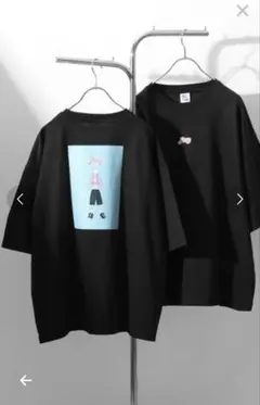 Mサイズ PIKO オーバーサイズTシャツ 黒のサムネイル