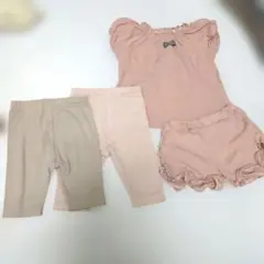 【美品】半袖　ベビー ショートパンツ　レギンス 　4点セットのサムネイル