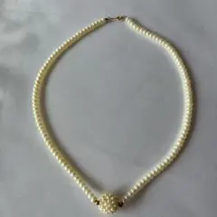 K18 750 小粒パール風 ネックレス アクセサリ