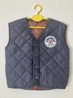 アンパンマン リバーシブル中綿キルティングベスト 95cm グレー