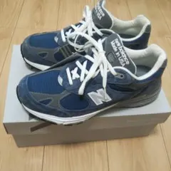 美品 New balance 993 USA gray navy
