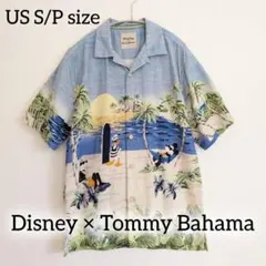 ディズニー×トミーバハマ アロハシャツ シルク100% Disney アウラニのサムネイル